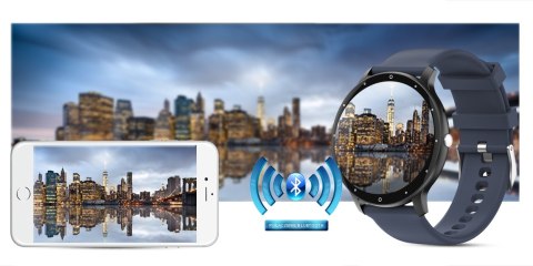 Smartwatch Gravity GT1-1 PRO - Czarny i Niebieski Pasek