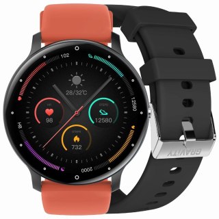 Smartwatch Gravity GT1-3 PRO - Czarny i Czerwony Pasek