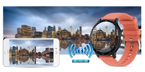 Smartwatch Gravity GT1-3 PRO - Czarny i Czerwony Pasek