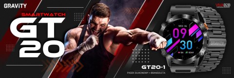 Smartwatch Gravity GT20-1 AMOLED z Bransoletą