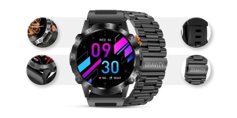 Smartwatch Gravity GT20-1 AMOLED z Bransoletą