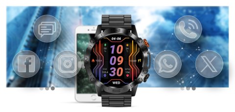 Smartwatch Gravity GT20-1 AMOLED z Bransoletą
