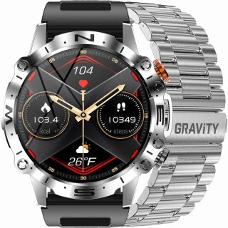 Smartwatch Gravity GT20-2 Srebrny AMOLED