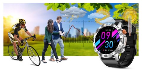 Smartwatch Gravity GT20-2 Srebrny AMOLED