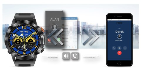 Smartwatch Gravity GT20-3 AMOLED z dodatkowym paskiem