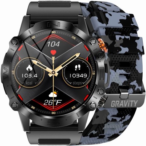 Smartwatch Gravity GT20-5 AMOLED Moro