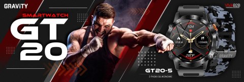 Smartwatch Gravity GT20-5 AMOLED Moro