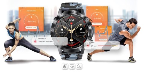 Smartwatch Gravity GT20-5 AMOLED Moro