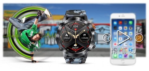 Smartwatch Gravity GT20-5 AMOLED Moro