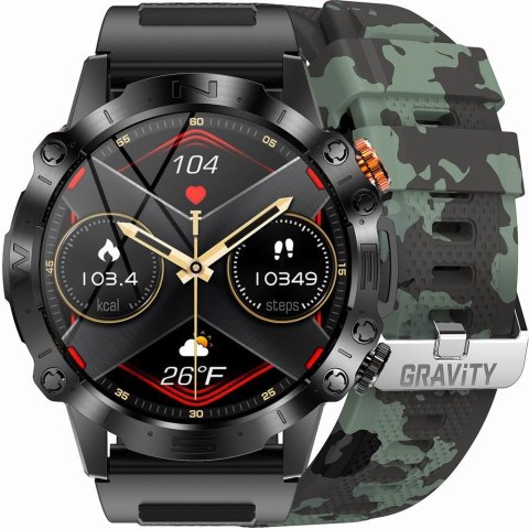 Smartwatch Gravity GT20-6 AMOLED Zielone Moro