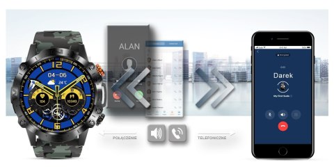 Smartwatch Gravity GT20-6 AMOLED Zielone Moro