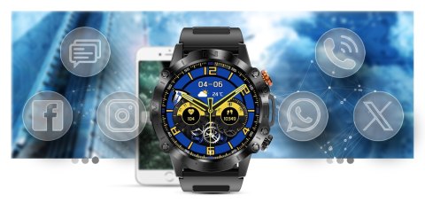 Smartwatch Gravity GT20-6 AMOLED Zielone Moro