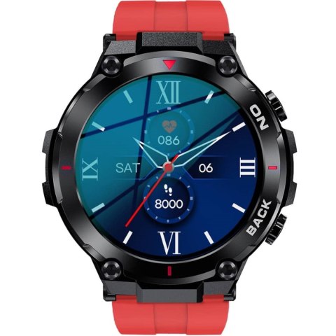 Smartwatch Gravity GT8-5 Czarno-Czerwony