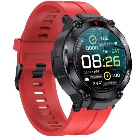 Smartwatch Gravity GT8-5 Czarno-Czerwony