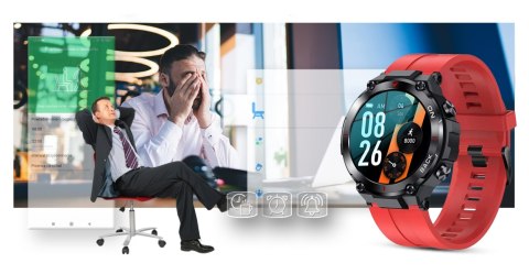 Smartwatch Gravity GT8-5 Czarno-Czerwony