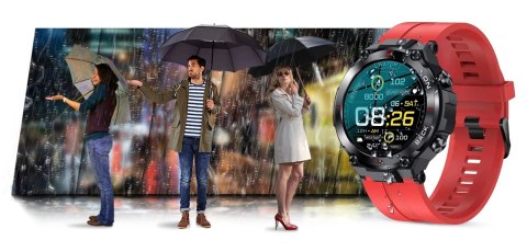 Smartwatch Gravity GT8-5 Czarno-Czerwony
