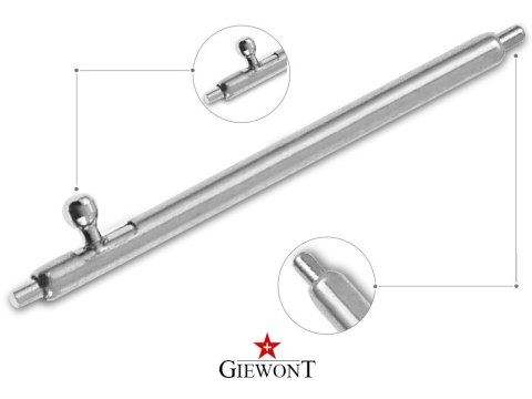 Teleskop Stalowy Giewont 22mm do Paska i Bransolety Smartwatch