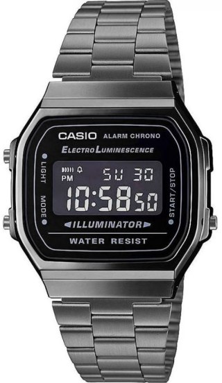 Zegarek Casio Vintage A168WEGG-1BEF Grafitowy Retro