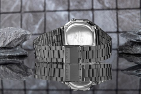 Zegarek Casio Vintage A168WEGG-1BEF Grafitowy Retro