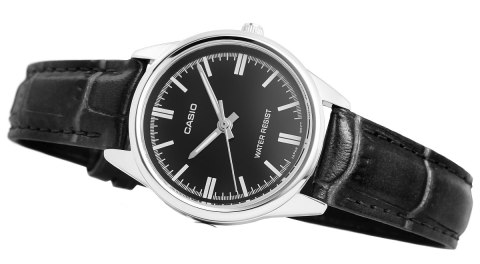 Zegarek Damski Casio LTP-V005L-1AUDF na czarnym skórzanym pasku