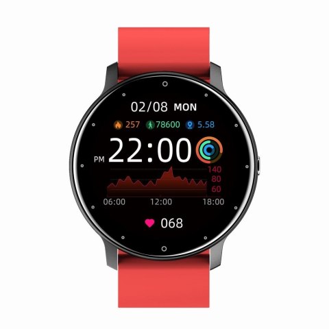 Smartwatch Damski Gravity GT1-10 Czarny/Czerwony