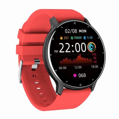 Smartwatch Damski Gravity GT1-10 Czarny/Czerwony