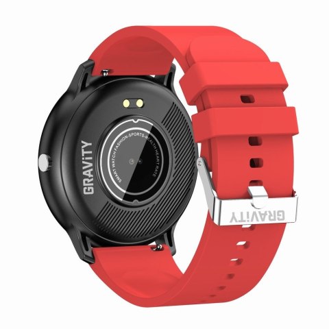 Smartwatch Damski Gravity GT1-10 Czarny/Czerwony