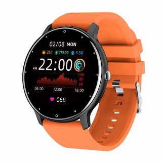 Smartwatch damski Gravity GT1-9 - czarno-pomarańczowy