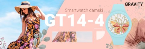 Smartwatch Damski Gravity GT14-4 Niebieski