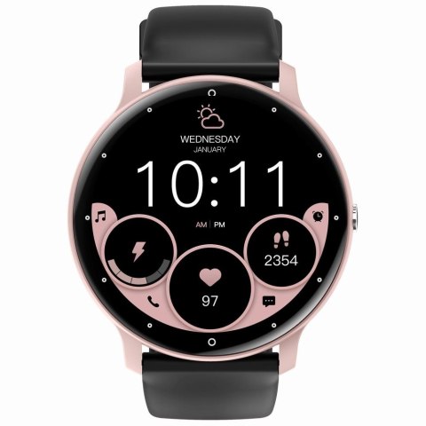 Smartwatch Gravity GT1-5 PRO Różowy + Czarny pasek