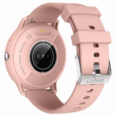 Smartwatch Gravity GT1-5 PRO Różowy + Czarny pasek