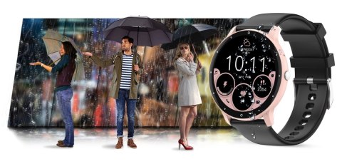 Smartwatch Gravity GT1-5 PRO Różowy + Czarny pasek