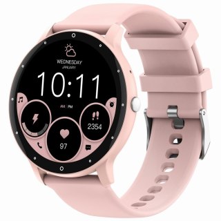 Smartwatch Gravity GT1-6 PRO Różowy + Biały pasek