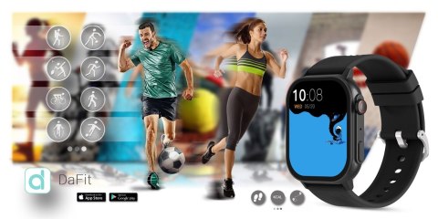 Smartwatch Gravity GT15-1 Czarny - Zestaw z bransoletą mesh