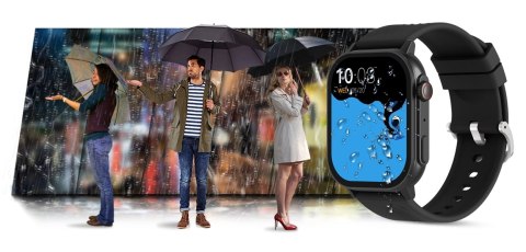 Smartwatch Gravity GT15-1 Czarny - Zestaw z bransoletą mesh
