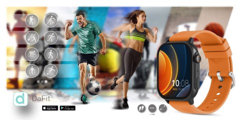 Smartwatch Gravity GT15-2 Pomarańczowy - Pasek i bransoleta