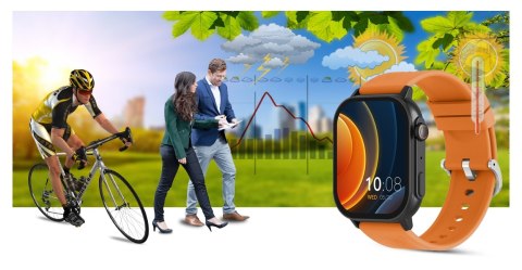 Smartwatch Gravity GT15-2 Pomarańczowy - Pasek i bransoleta