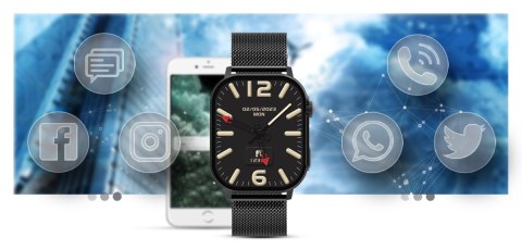 Smartwatch Gravity GT15-3 Czerwony - Zestaw z bransoletą