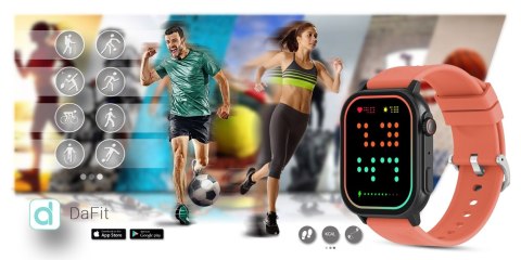 Smartwatch Gravity GT15-3 Czerwony - Zestaw z bransoletą