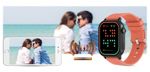 Smartwatch Gravity GT15-3 Czerwony - Zestaw z bransoletą