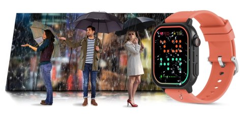 Smartwatch Gravity GT15-3 Czerwony - Zestaw z bransoletą