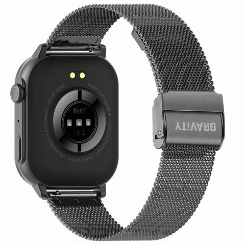 Smartwatch Gravity GT15-5 Czarny z dwoma paskami