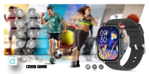 Smartwatch Gravity GT15-5 Czarny z dwoma paskami