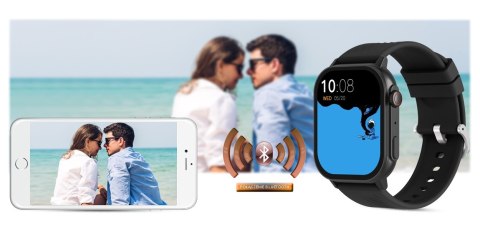 Smartwatch Gravity GT15-5 Czarny z dwoma paskami