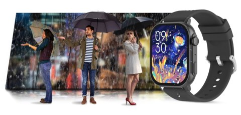 Smartwatch Gravity GT15-5 Czarny z dwoma paskami