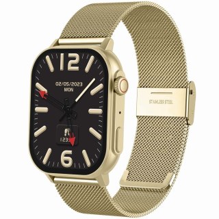 Smartwatch Gravity GT15-6 Czarny ze Złotą Bransoletą