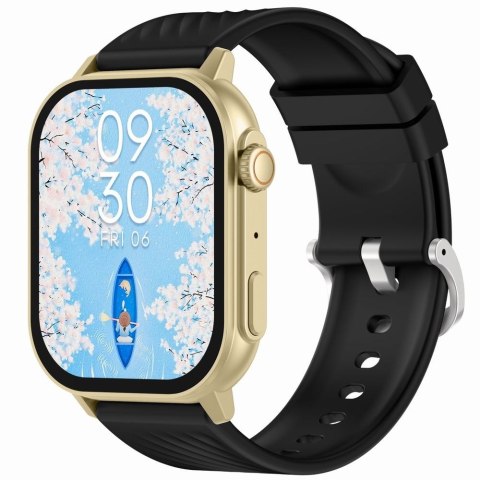 Smartwatch Gravity GT15-6 Czarny ze Złotą Bransoletą