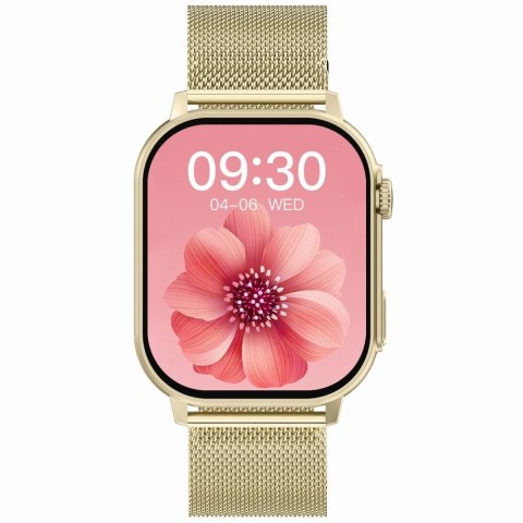Smartwatch Gravity GT15-6 Czarny ze Złotą Bransoletą