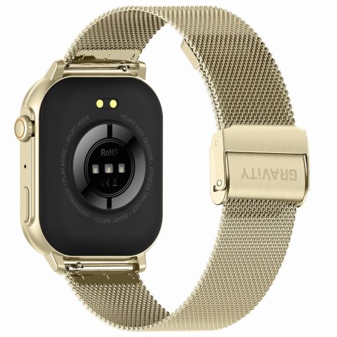 Smartwatch Gravity GT15-6 Czarny ze Złotą Bransoletą