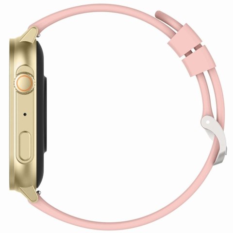 Smartwatch Gravity GT15-7 Różowy ze Złotą Bransoletą